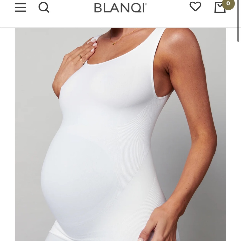 Blanqi Maternity Belly Support Tank Top NWT